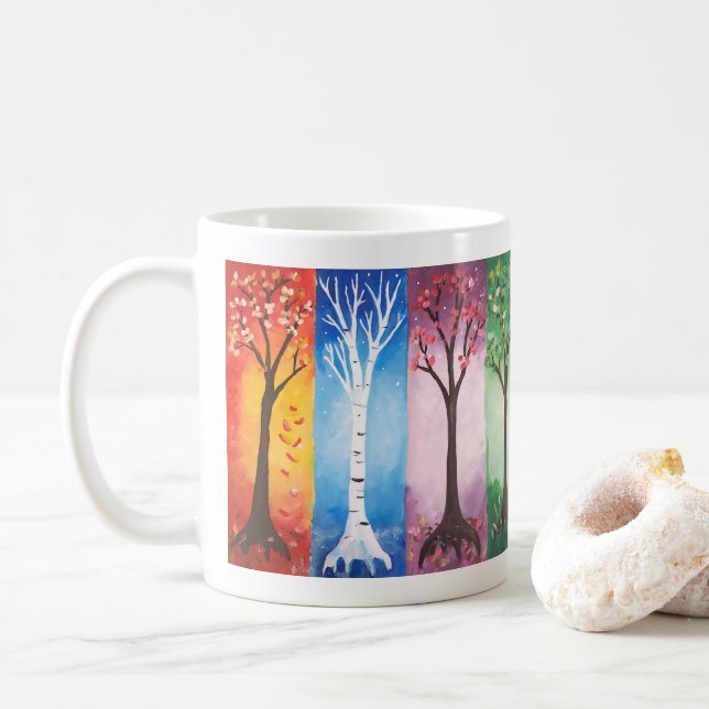 Caneca De Café Estações (Com Donut)
