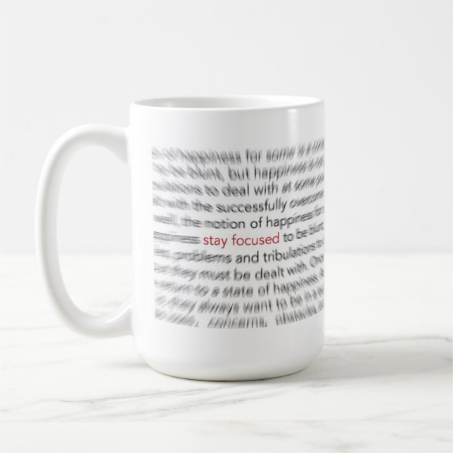 Caneca De Café Estada focalizada - vida 8D (Esquerda)