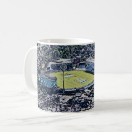 Caneca De Café Estádio de críquete artístico Leeds, Yorkshire