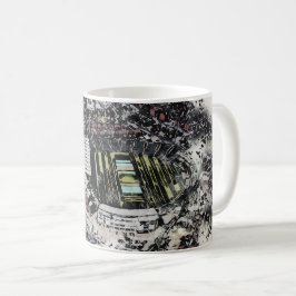 Caneca De Café Estádio de críquete artístico Leeds, Yorkshire