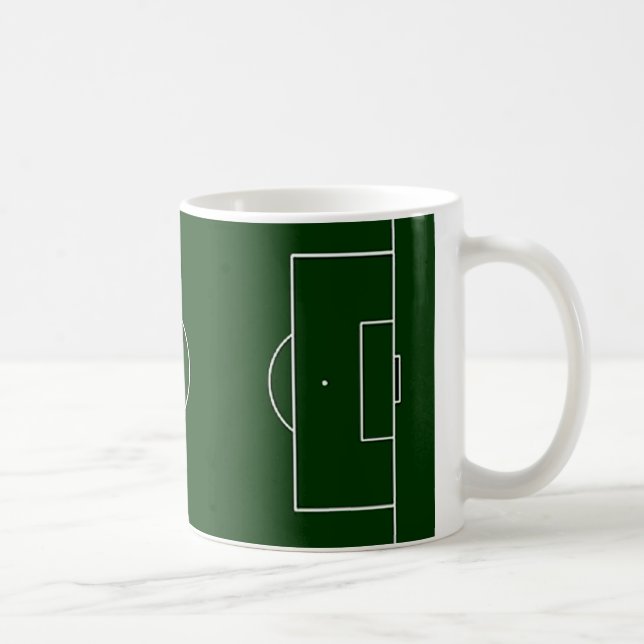 Caneca De Café estádio de futebol verde (Direita)