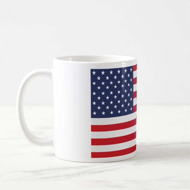 Caneca De Café Estado Americano com bandeira de Israel (Esquerda)