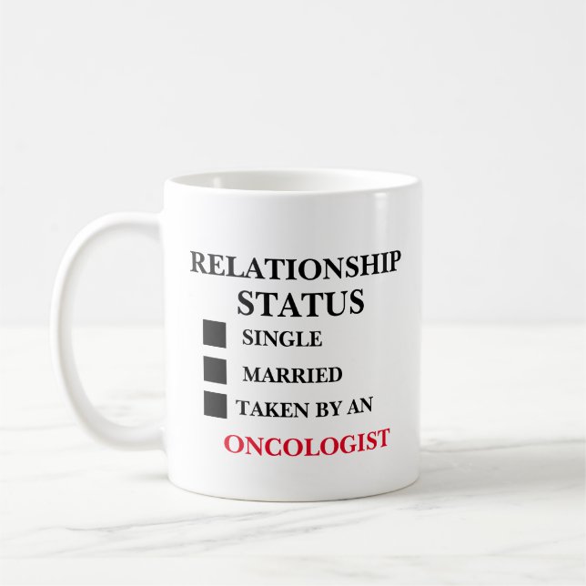 Caneca De Café Estado Civil Oncologista  (Esquerda)