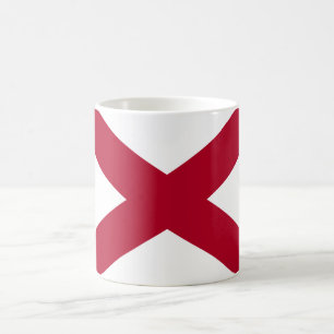 Caneca De Café Estado da bandeira do Alabama