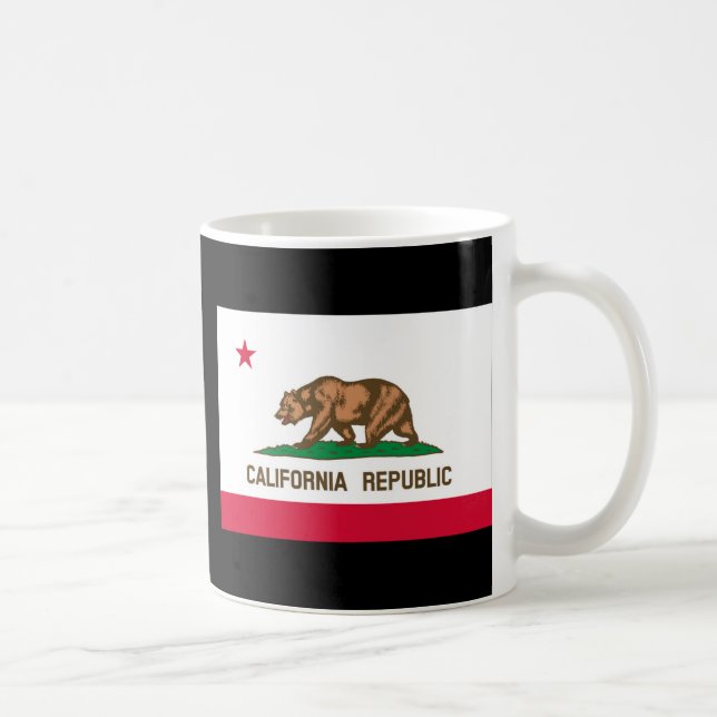 Caneca De Café Estado da Califórnia - Design (Direita)