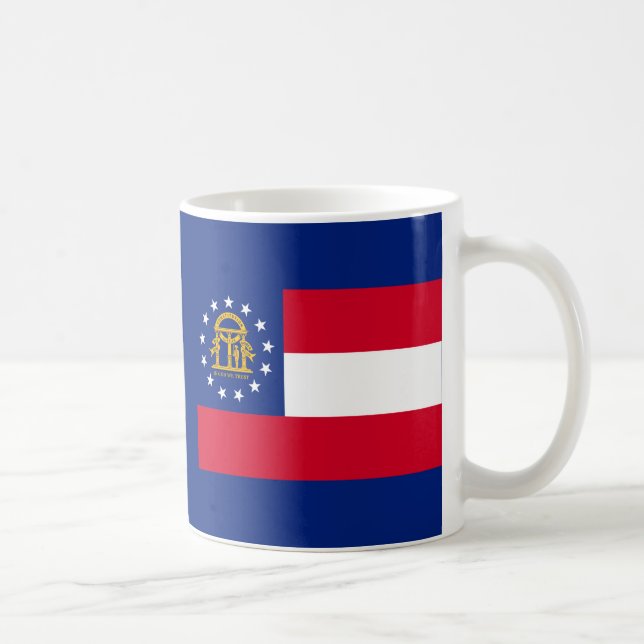 Caneca De Café Estado da Geórgia - Design (Direita)