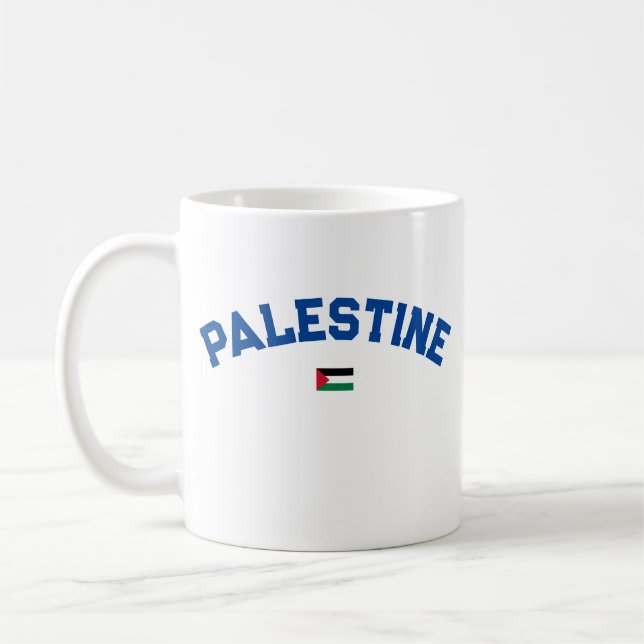 Caneca De Café Estado da Palestina Universidade da Varsity Styl (Esquerda)