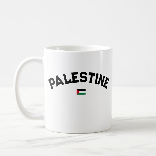Caneca De Café Estado da Palestina Universidade da Varsity Styl (Esquerda)