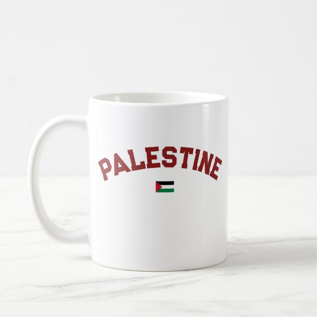 Caneca De Café Estado da Palestina Universidade da Varsity Styl (Esquerda)