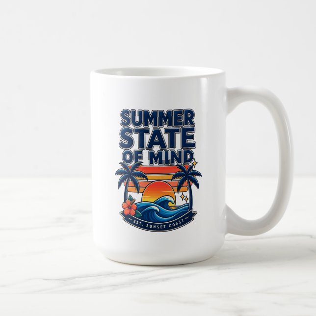 Caneca De Café Estado de Espírito de Verão (Direita)