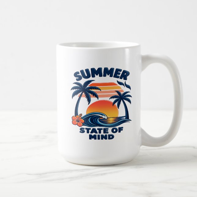 Caneca De Café Estado de Espírito de Verão (Direita)