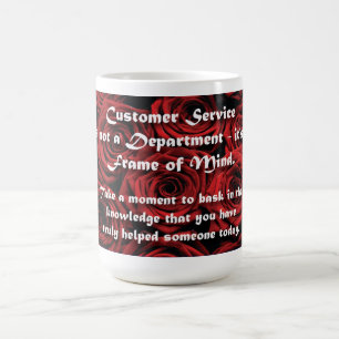 Caneca De Café Estado de espírito do serviço ao cliente
