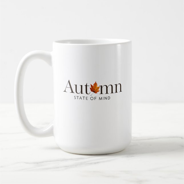 Caneca De Café Estado de Espírito Outonal (Esquerda)