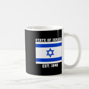 Caneca De Café Estado De Israel Flag Est. 1948 Dia da Independênc