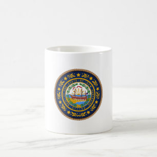 Caneca De Café Estado de New Hampshire Flag Seal