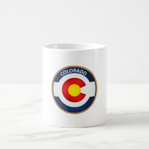 Caneca De Café Estado de selo da bandeira de Colorado