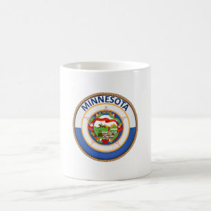 Caneca De Café Estado de selo da bandeira de Minnesota