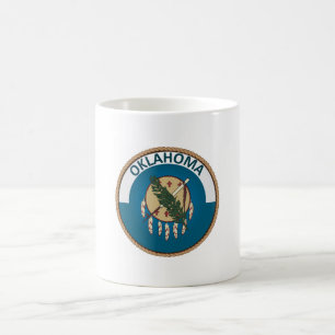 Caneca De Café Estado de selo da bandeira de Oklahoma
