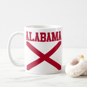 Caneca De Café Estado do Alabama Flag Mug