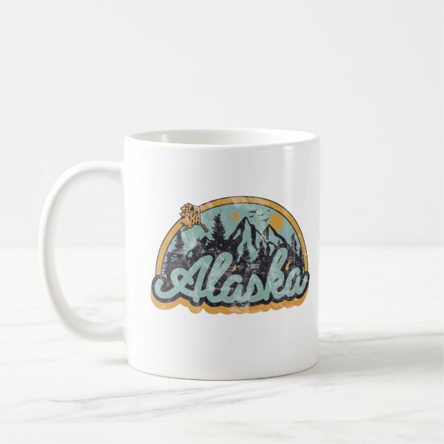 Caneca De Café Estado do Alasca (Esquerda)