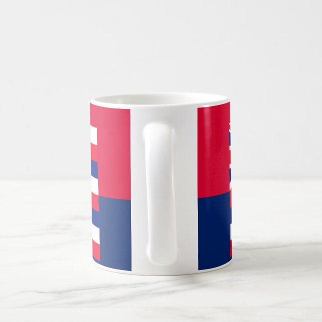 Caneca De Café Estado do Havaí - Bandeira Design (Alça)