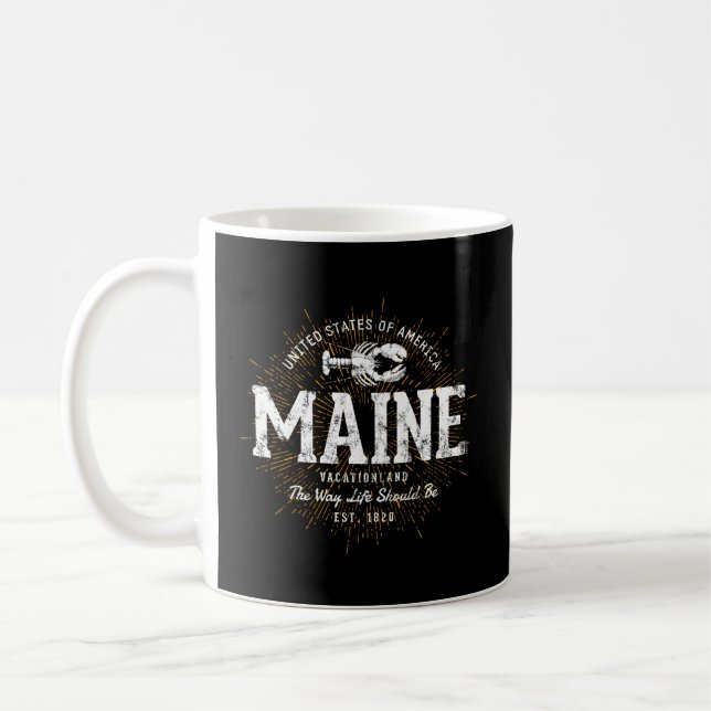 Caneca De Café Estado Do Maine (Esquerda)