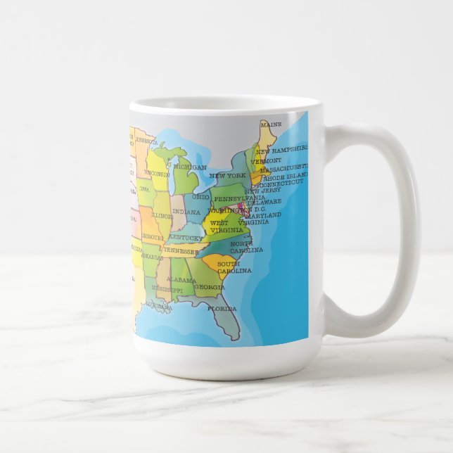 Caneca De Café Estados Unidos Da América (Direita)