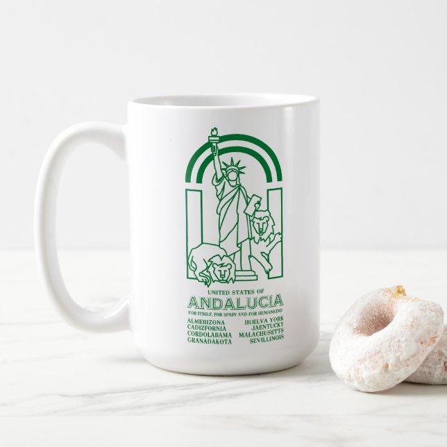 Caneca De Café Estados Unidos da Andaluzia (Com Donut)
