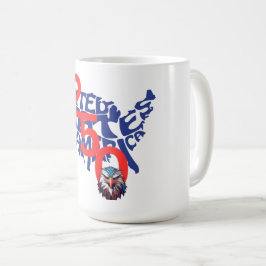Caneca De Café Estados Unidos | EUA | América 250 Mapa e águia