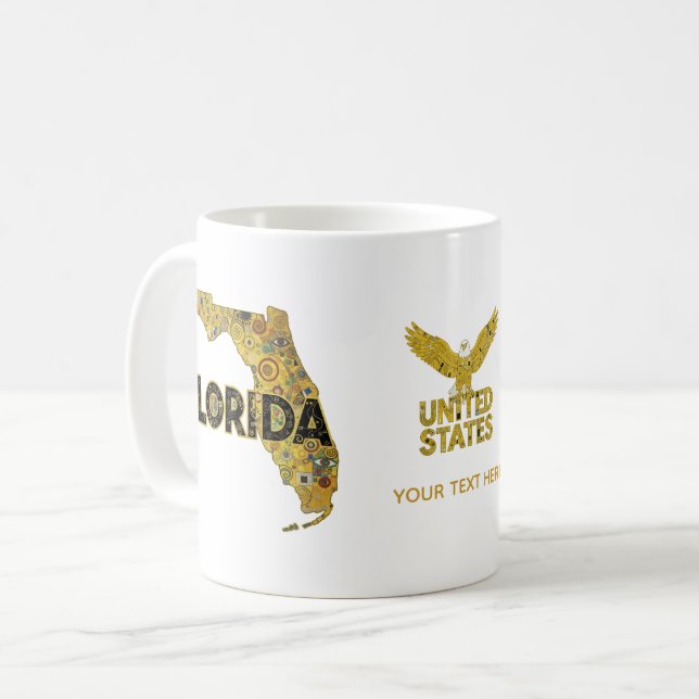 Caneca De Café Estados Unidos - Flórida (Frente Esquerda)