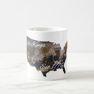Caneca De Café Estados Unidos Sem Reis 1776