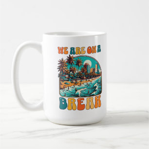 Caneca De Café Estamos de Férias Férias de Verão na Praia Tropica