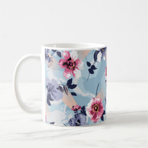 Caneca De Café estampagem em forma de flor, design, ilustração, a
