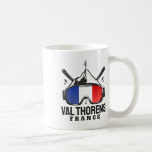 Caneca De Café Estância de Esqui Val Thorens França Esqui Retro