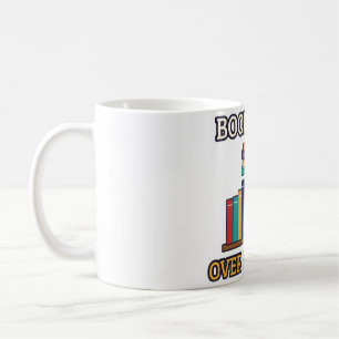 Caneca De Café Estante Acima da Capacidade Amante de Livros