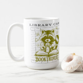 Caneca De Café Estante de Livros Literários Est. 20XX
