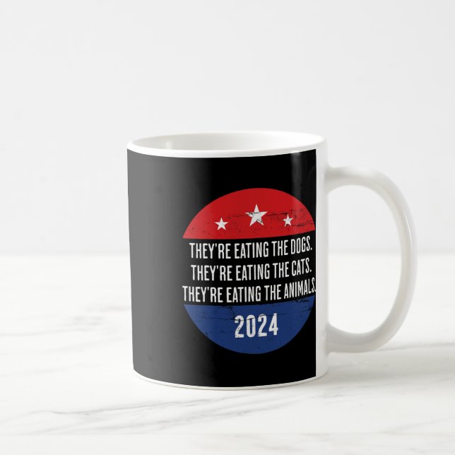 Caneca De Café Estão comendo os cães que estão comendo a comida (Direita)