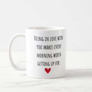 Caneca De Café Estar apaixonado por você, presente de aniversário