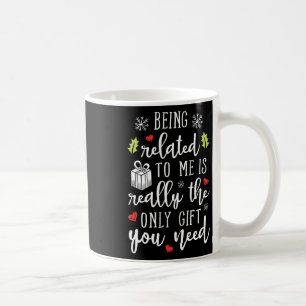 Caneca De Café Estar Relacionado A Mim Família De Natal Engraçada
