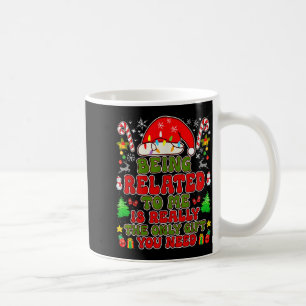 Caneca De Café Estar Relacionado a Mim Piadas de Natal Família Co