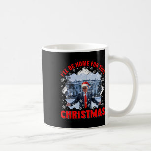 Caneca De Café Estarei Em Casa Para Papais noeis De Natal Engraça