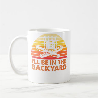 Caneca De Café Estarei No Quintal Vinho E Charuto