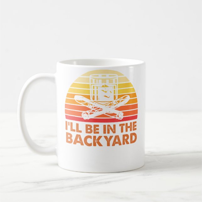 Caneca De Café Estarei No Quintal Vinho E Charuto (Esquerda)