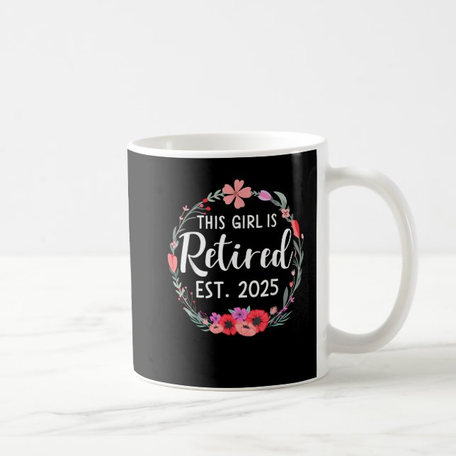 Caneca De Café Estas meninas estão aposentadas 2025 florais para  (Direita)