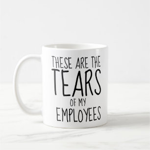 Caneca De Café Estas São As Lágrimas Da Minha Equipe