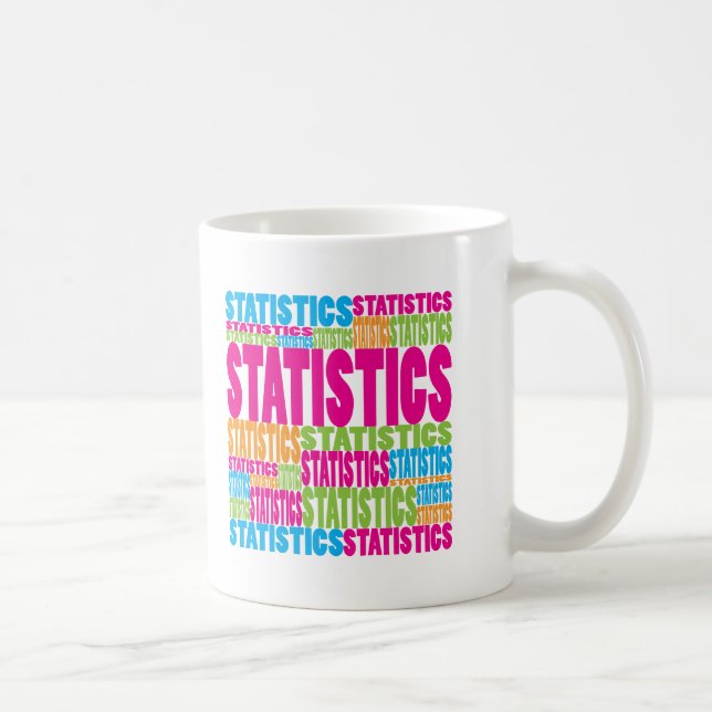 Caneca De Café Estatísticas coloridas (Direita)