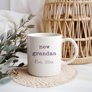 Caneca De Café Estatísticas de Nascimento do Novo Bebê da Vovó