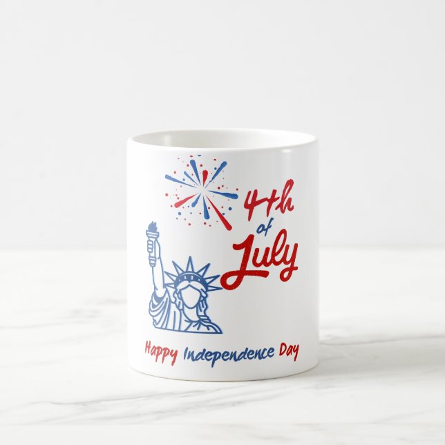 Caneca De Café Estátua "4 de julho" do Fogos de Artifício da Libe (Centro)