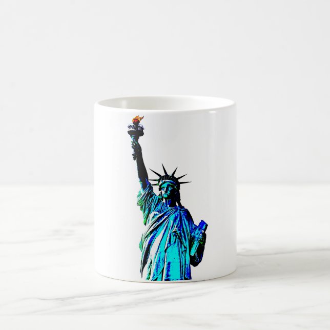 Caneca De Café Estátua Azul da Liberdade (Centro)