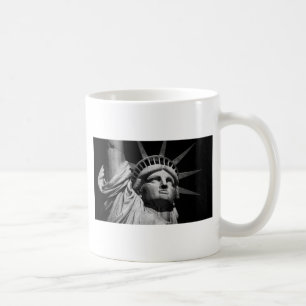 Caneca De Café Estátua Branca Negra da Liberdade, Nova Iorque